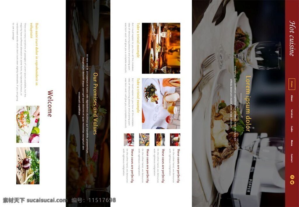 美食酒店网站 美食酒店 网站模板 美食 html5 酒店免费 htmlcss 白色
