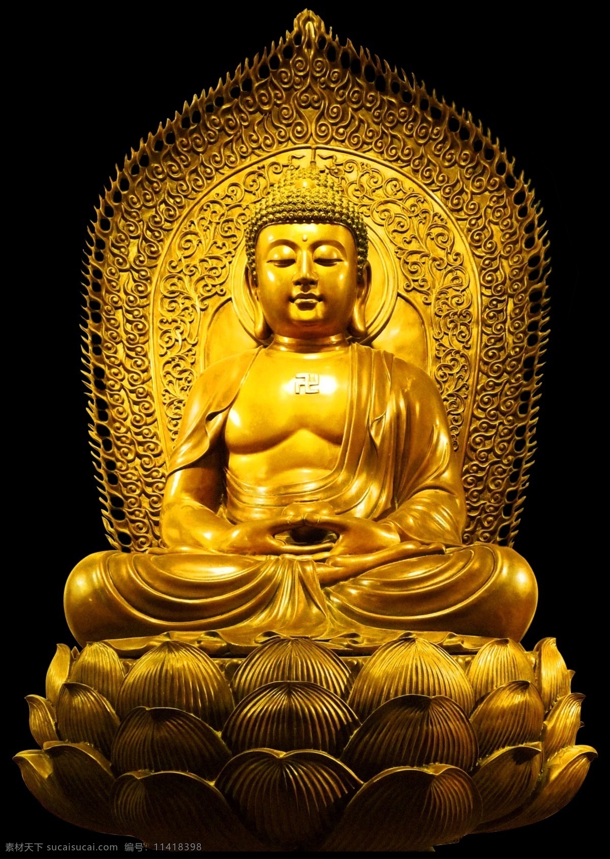 佛像素材 阿弥陀佛 金色佛像 佛像抠图 佛教素材 分层 人物