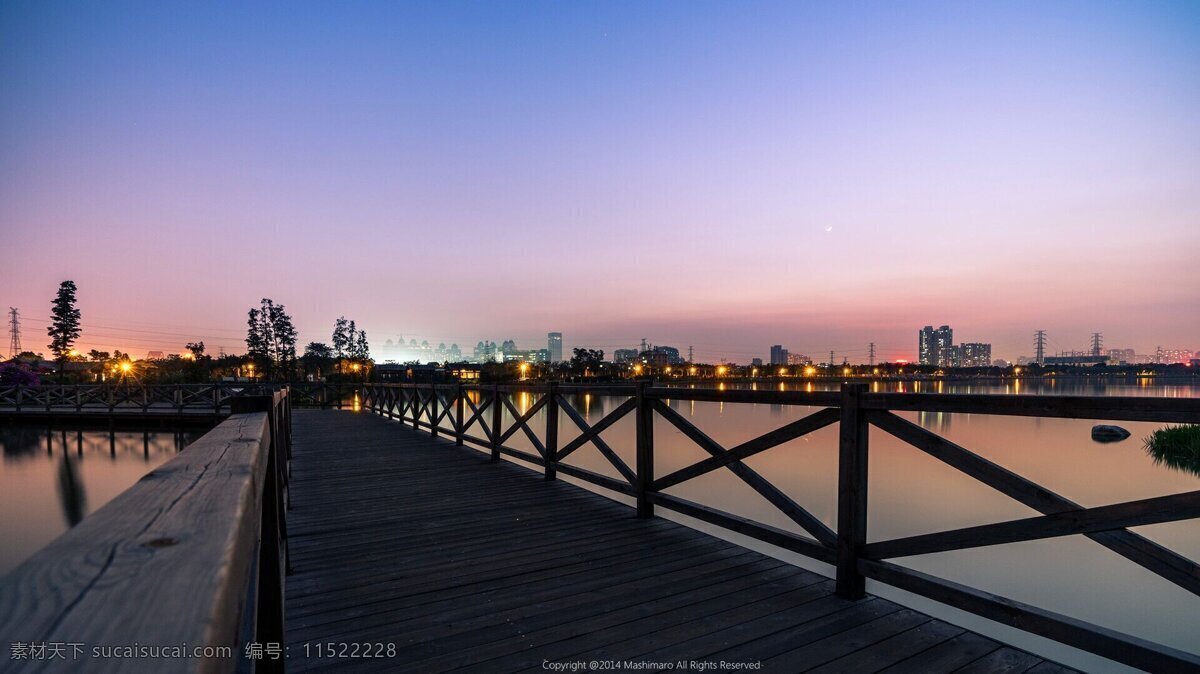 码头 栈桥 黄昏 海边 木桥 资料 自然景观 自然风景