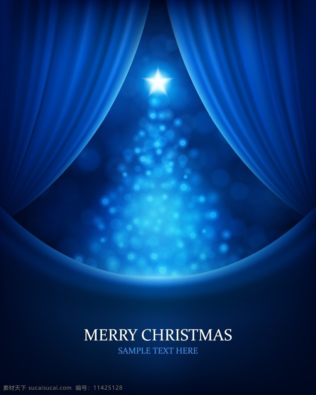 圣诞 蓝色 幕布 背景 星星 华丽 圣诞节 圣诞树 华丽的星星 星星的蓝色的 蓝色的
