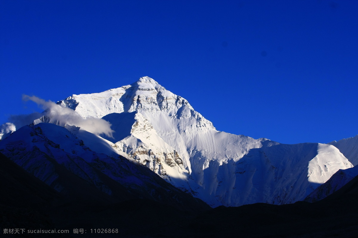 西藏风景 雪山 山峰 巅峰 蓝天 自然风景 旅游摄影
