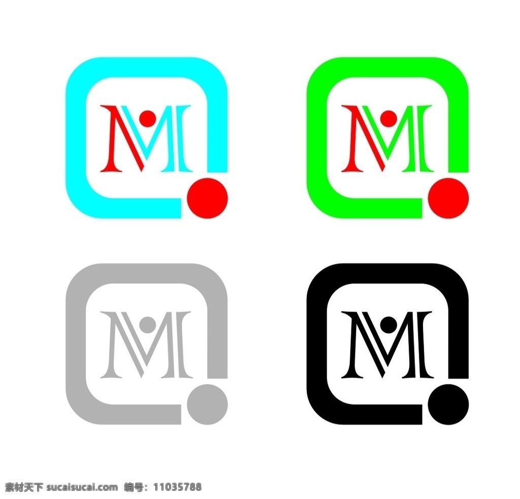 莫 qm m logo 商标 创意英文 创意文字 logo设计