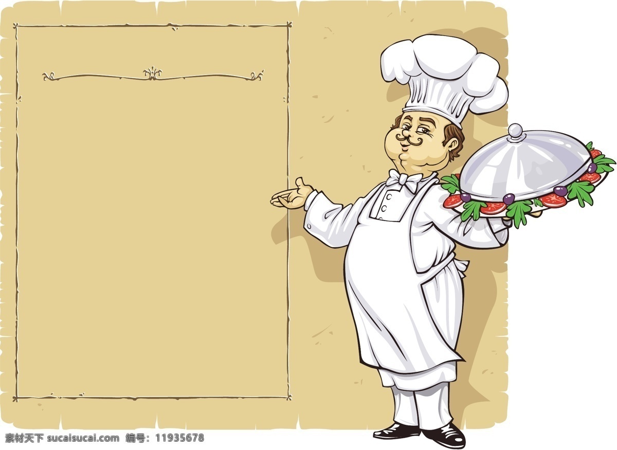 西餐免费下载 菜单 厨师 清爽背景 矢量素材 托盘 西餐 西餐菜单 西餐厅 囧囧妈咪 矢量图 其他矢量图