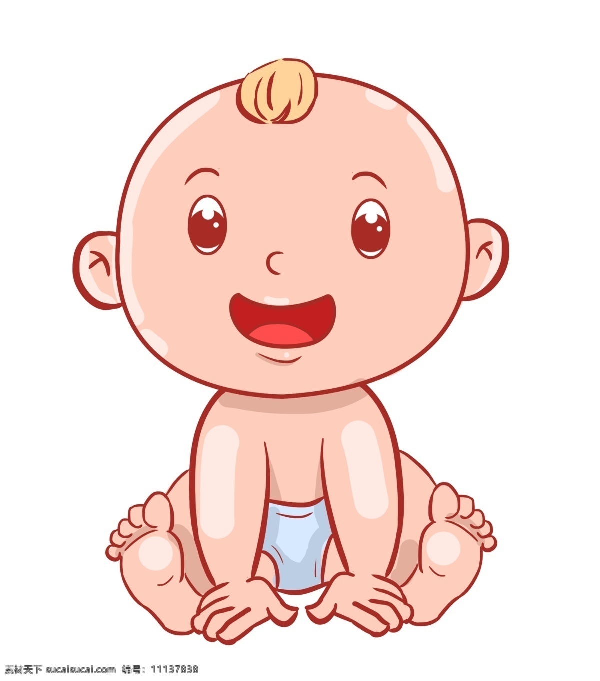 坐 婴儿 装饰 插画 坐着的婴儿 开心的婴儿 大笑的婴儿 微笑的婴儿 婴儿装饰 婴儿插画 卡通人物