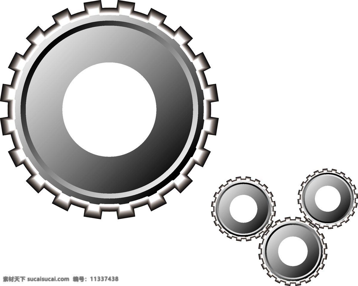 手绘 矢量 零件 齿轮 工业设计 滚轮 设置标志 免抠 分层 图标