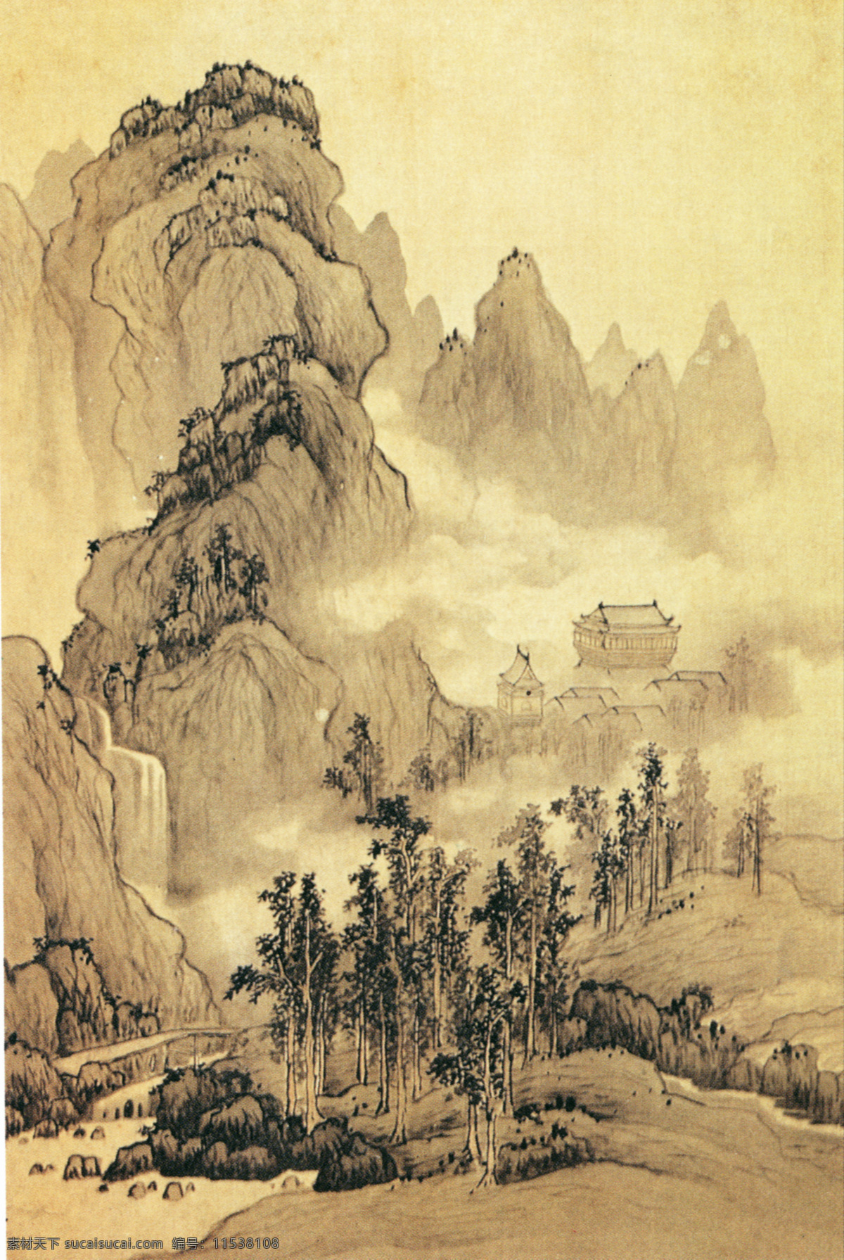 山水图 山水画 国画 水墨画 水墨山水画 工笔山水画 写意山水画 中国山水画 山水国画 山水风景 风景画 仿古画 古画 文化艺术 绘画书法