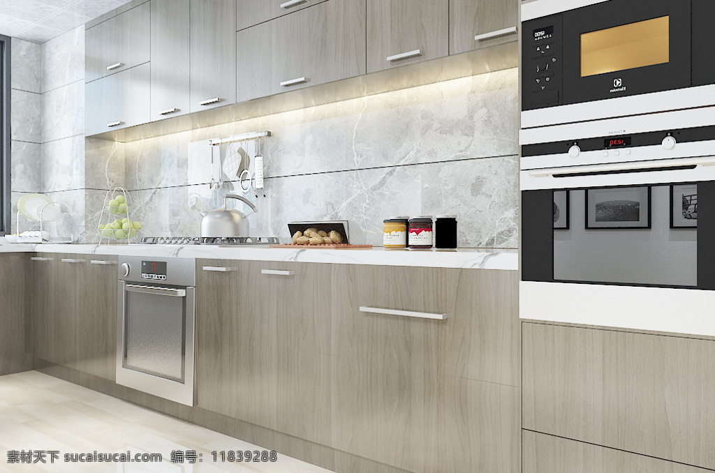 新 中式 厨房 装修 效果图 新中式 简约 现代 家装