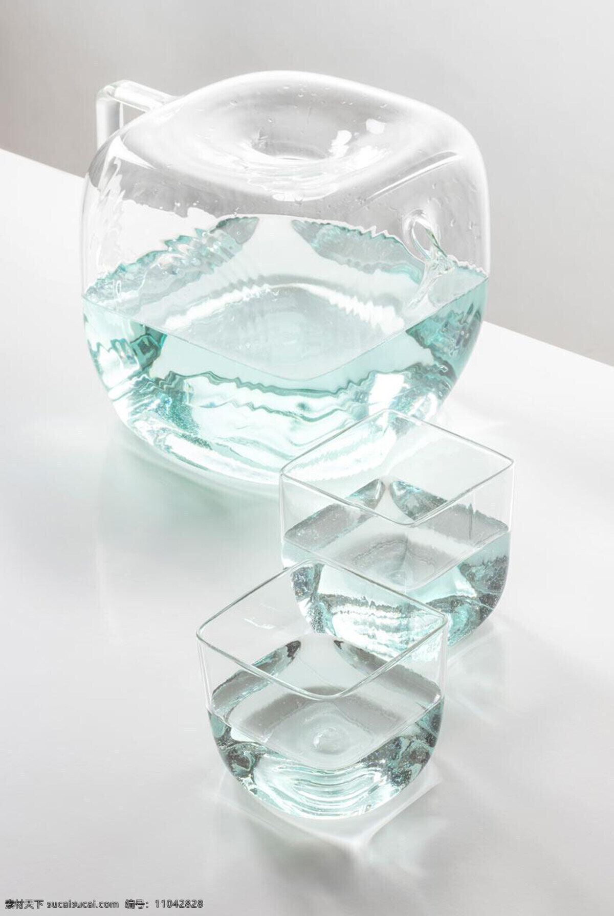 玻璃 水壶 创意 透明 产品设计 工业设计 灵感 清新 小饰品
