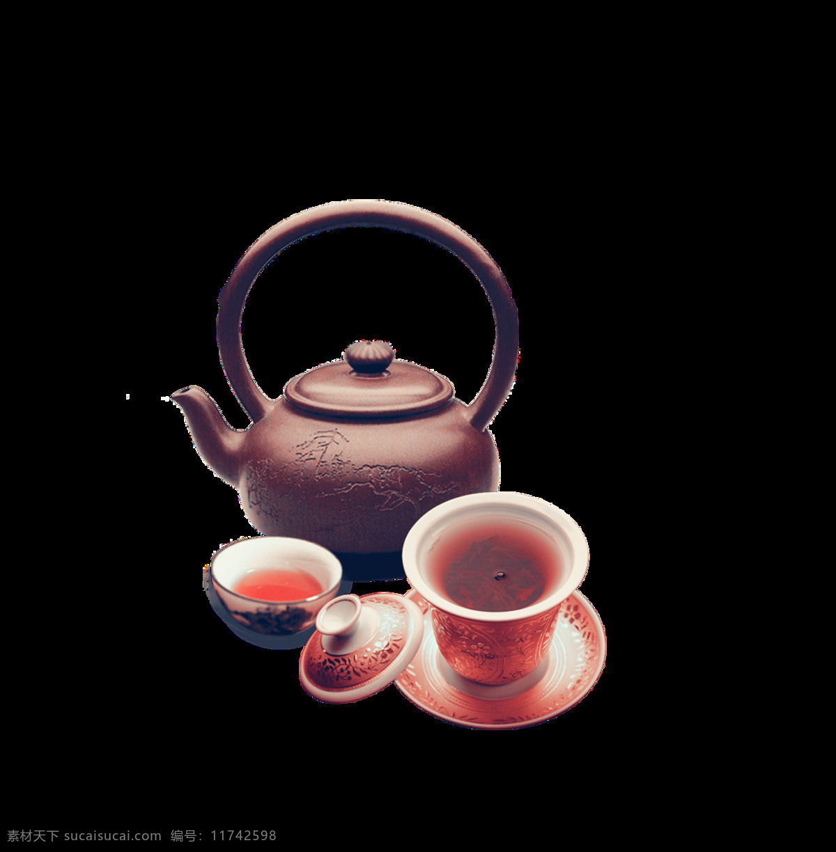 清新 红褐色 茶具 产品 实物 茶水 茶文化 产品实物 深色茶具 套装茶具