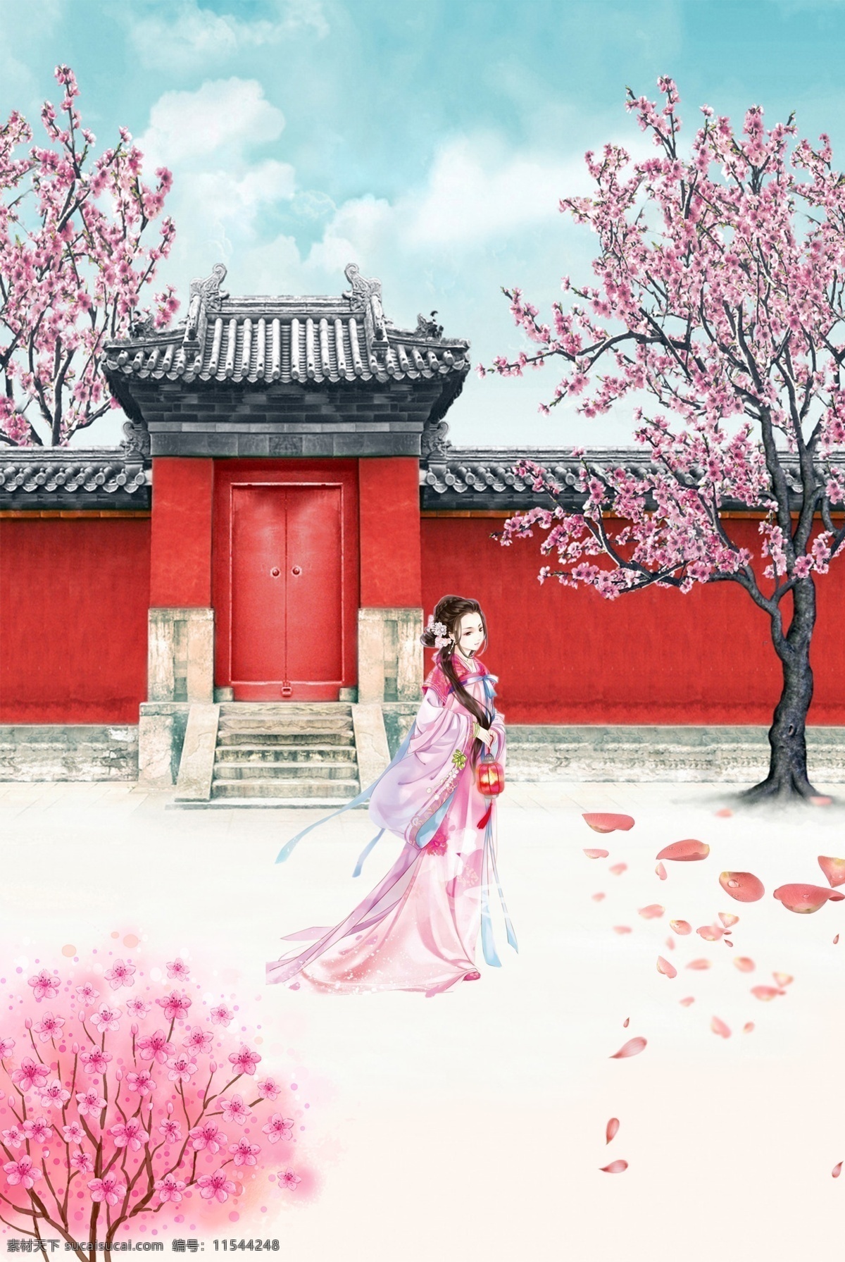 中国 文化 彩绘 背景 古风