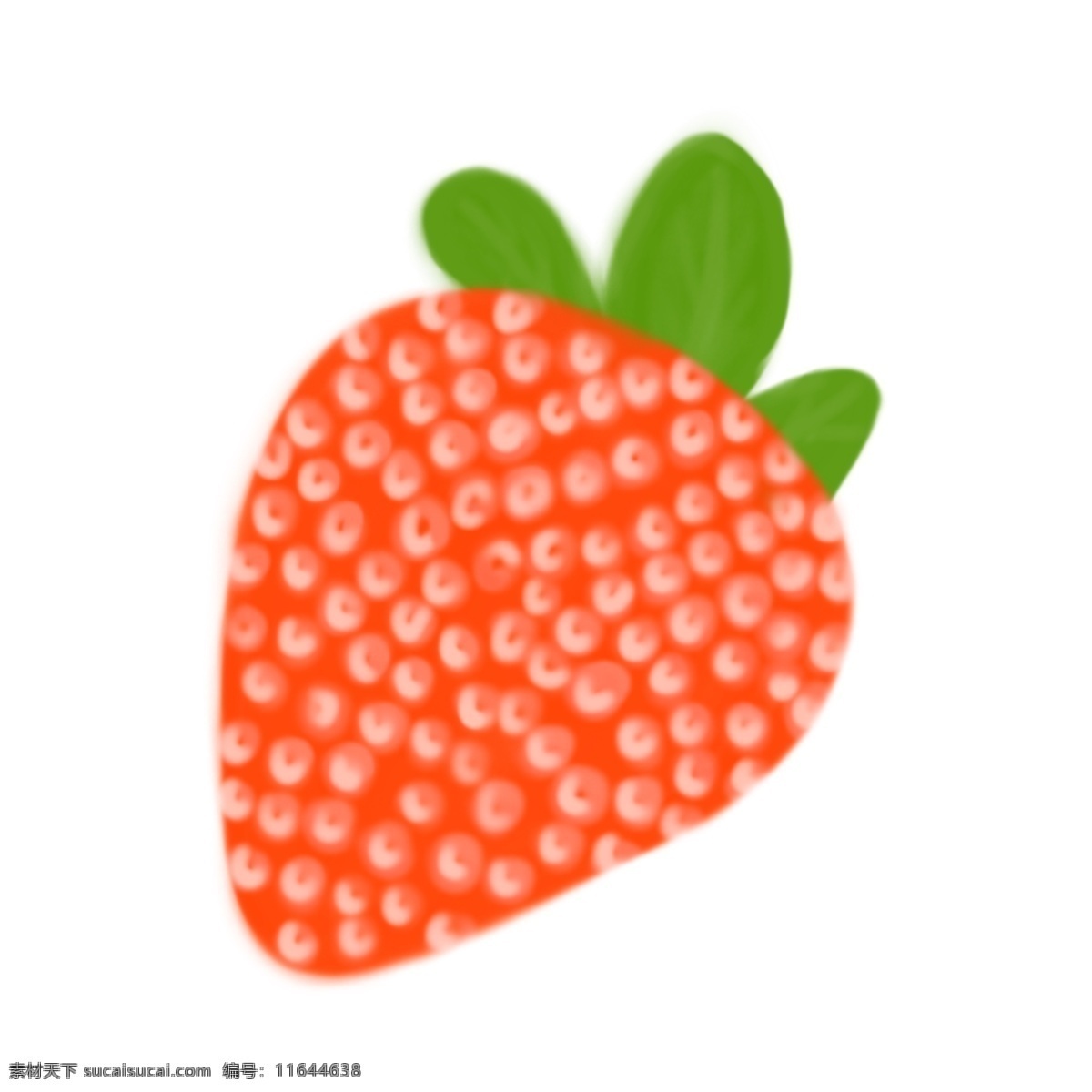 手绘 草莓 水果 卡通 图案 简约 蛋糕 矢量