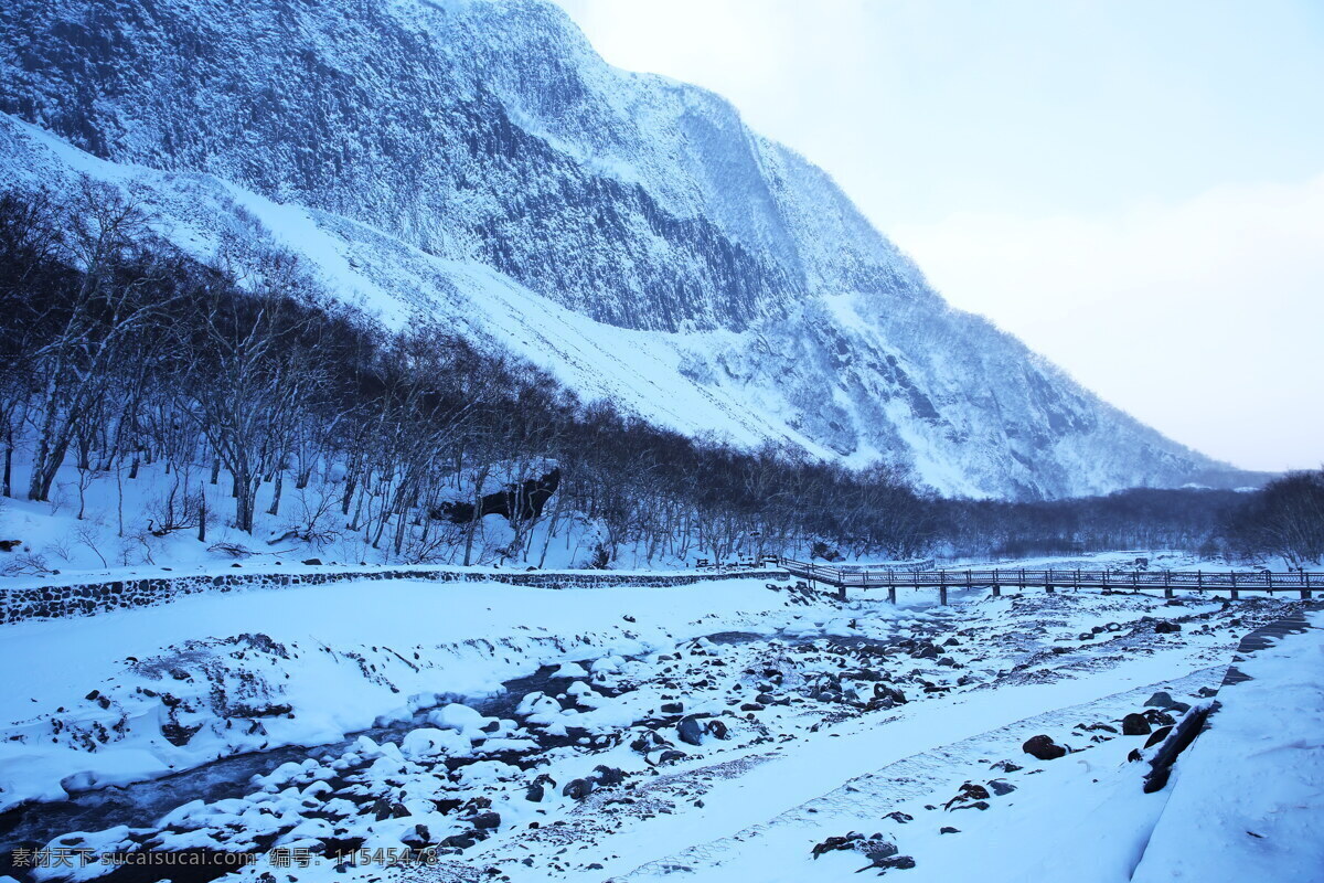 吉林 长白山 雪景