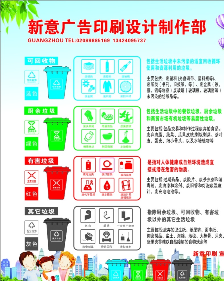 垃圾 分类 新 时尚 垃圾分类广告 垃圾桶 社区 街道 垃圾分类贴纸 标志图标 公共标识标志