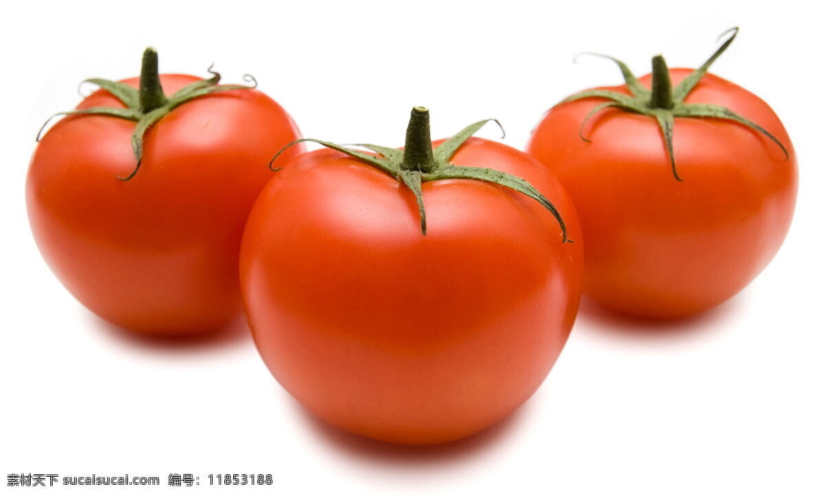 新鲜 西红柿 高清 番茄 红色番茄 三个 小西红柿