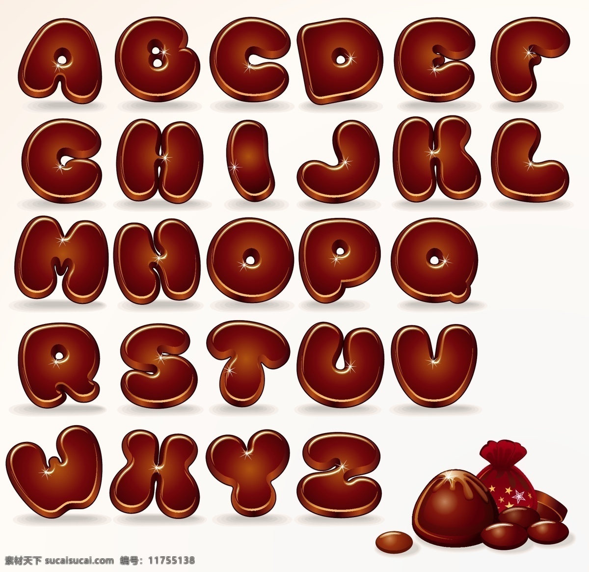 可爱 的卡 通 字母 文化艺术 字母素材 儿童字母 卡通字母 可爱字母 矢量 高清图片