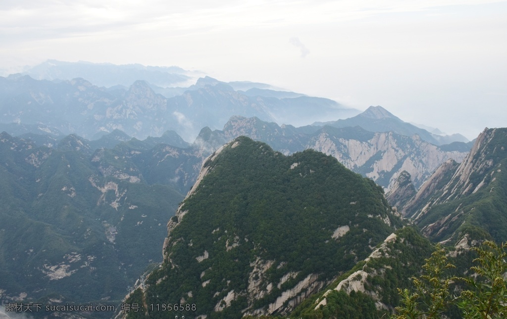 壮观 华山 山顶 壮观华山山顶 大山 高山 山峦 山峰 山脉 天空 连绵山峰 旅游 旅行 国内旅游 旅游摄影 高清 自然风景