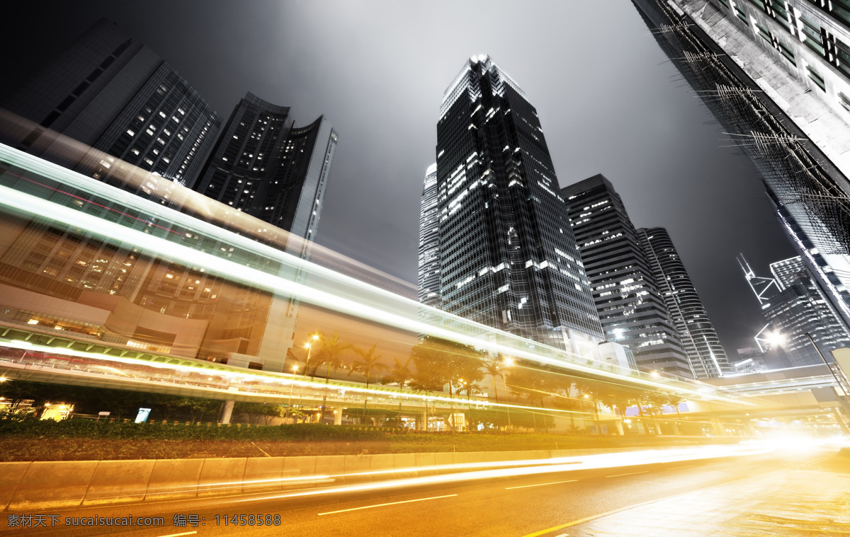 美丽 城市 夜景 城市之夜 城市夜景 高楼大厦 繁华都市 繁荣城市 灯光 霓虹灯 道路 马路 城市风光 环境家居