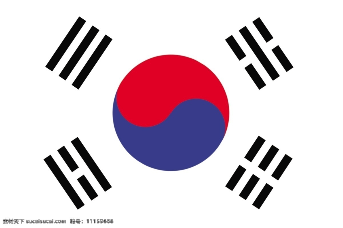 韩国 国旗 焖夭南略 psd源文件