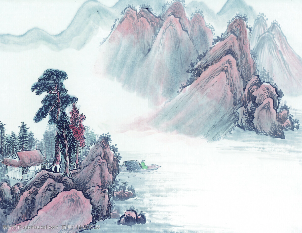 寄情山水 山 水 风景 国画 古典 美术 绘画 中国美术图库 绘画书法 文化艺术