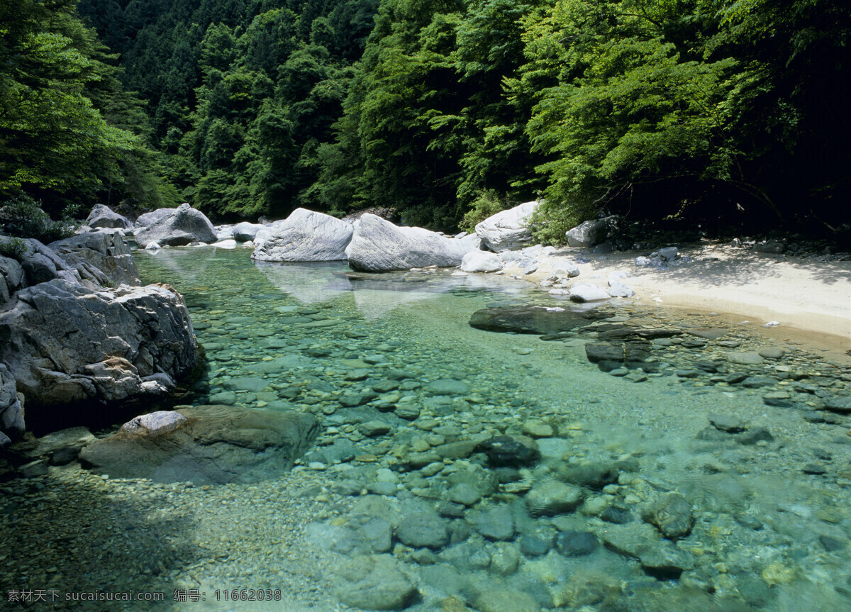 绿树 河流 自然 景色 高山 青山 瀑布 树木 树林 岩石 石头 青草 景观 自然景色 野生 旅游 高清图片 山水风景 风景图片