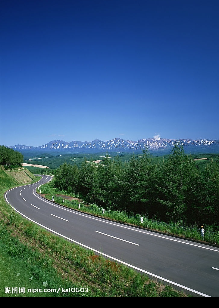 公路素材 道路 城市素材 清晰 漂亮 城市道路 树木 风景 道路景观 建筑园林 建筑摄影 城市素材图 摄影图库