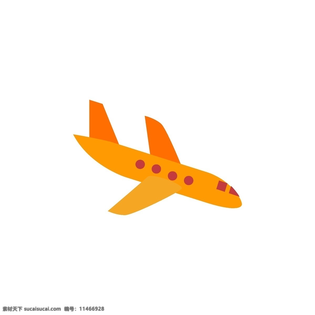 橙色 飞机 免 抠 图 天上的飞机 ui应用图标 电脑图标 卡通图案 卡通插画 运输图标 交通工具 免抠图