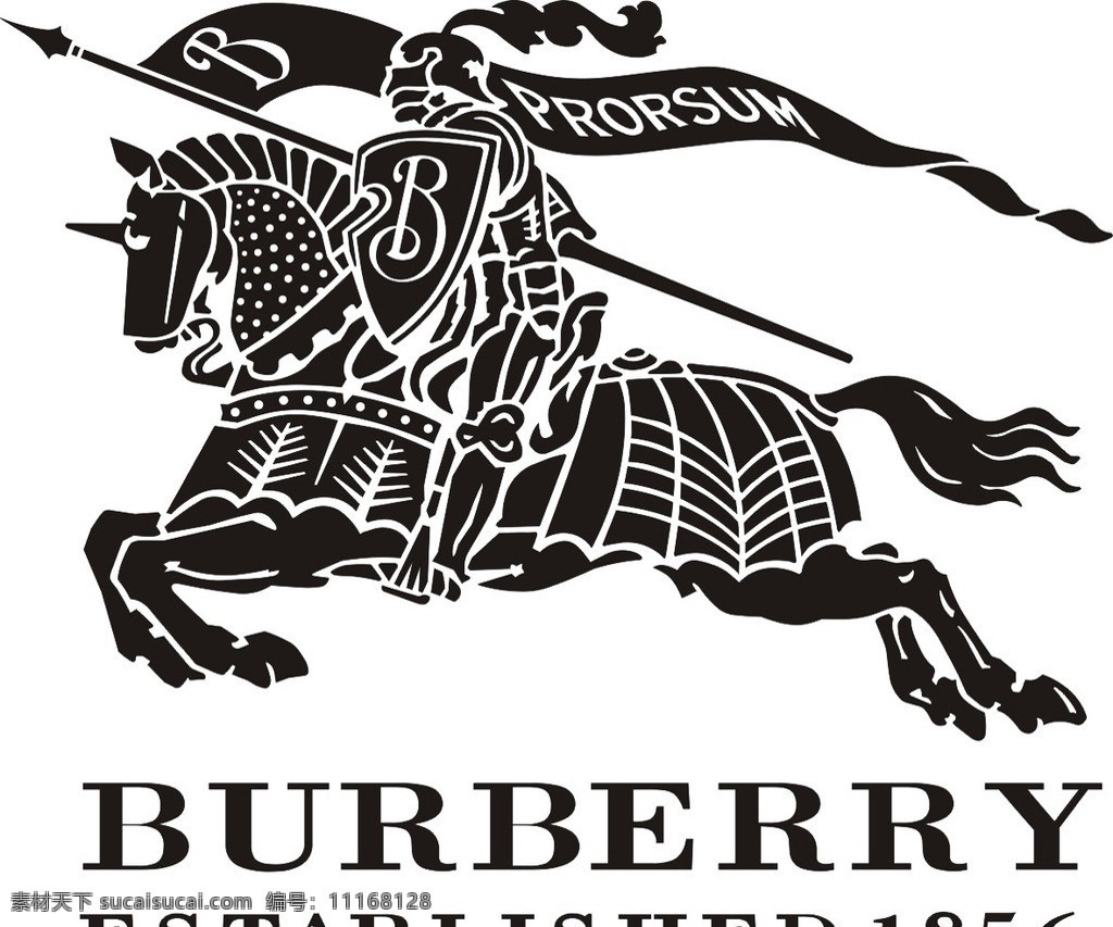 巴宝莉骑马图 burberry 巴宝莉 骑马logo 巴 宝 莉 复杂 logo 巴宝莉大品牌 标识标志图标 矢量