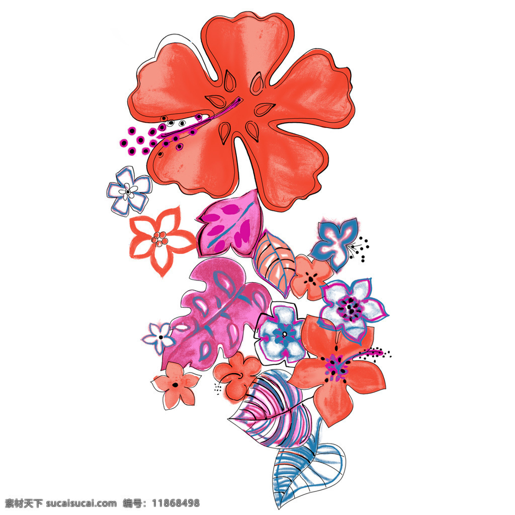 位图免费下载 服装图案 位图 成熟优雅女装 优雅植物 毛衫印花 面料图库 服装设计 图案花型