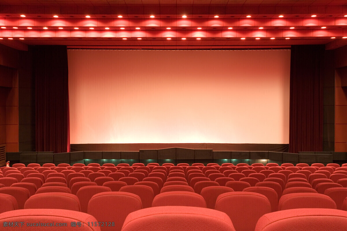 没 有人 电影院 设计图 大屏幕 室内 座位 模板 整齐 高清 创意 家居装饰素材 室内设计