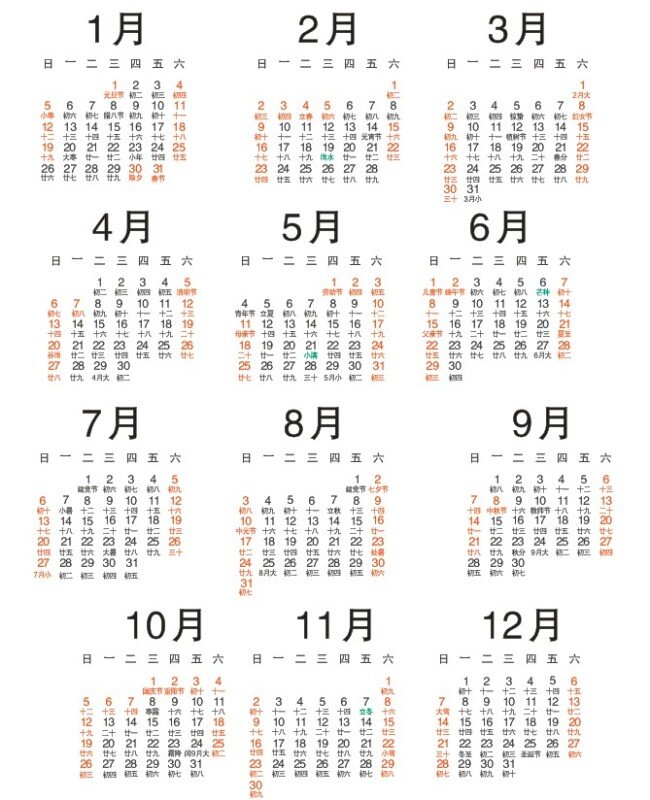 2014 年 日历 源文件 可以修改 矢量图