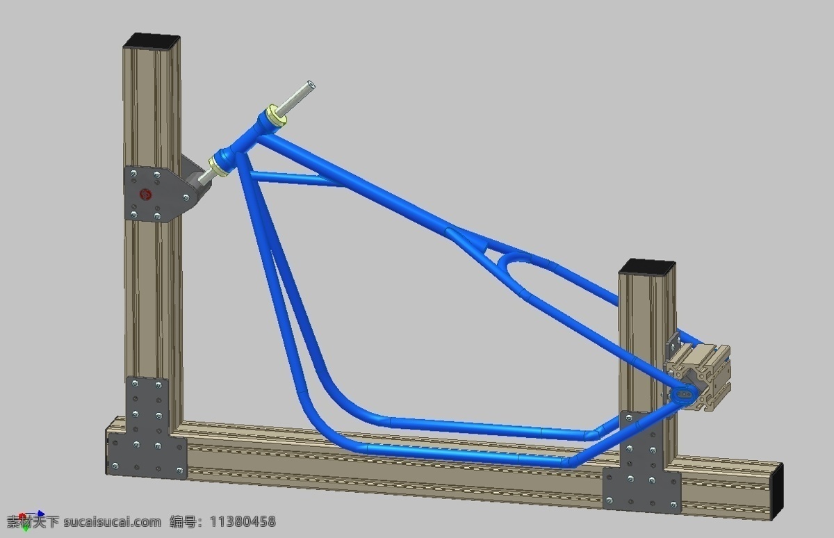 摩托车 车架 夹具 工具 框架 3d模型素材 电器模型