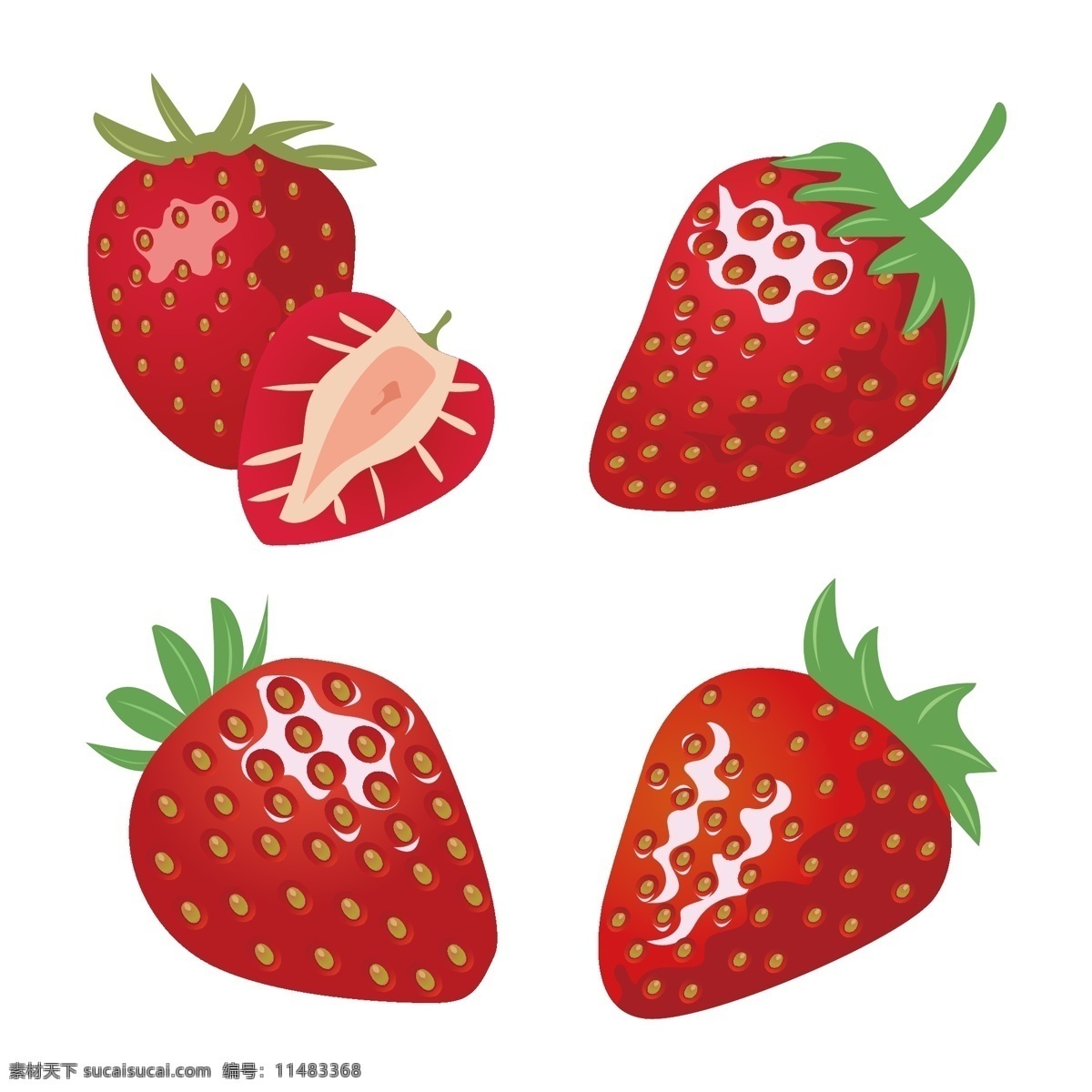 手绘草莓 卡通草莓 草莓口味 草莓味 草莓包装盒 草莓包装袋 草莓素材 水果 草莓 草莓汁 草莓干 新鲜草莓 失量素材