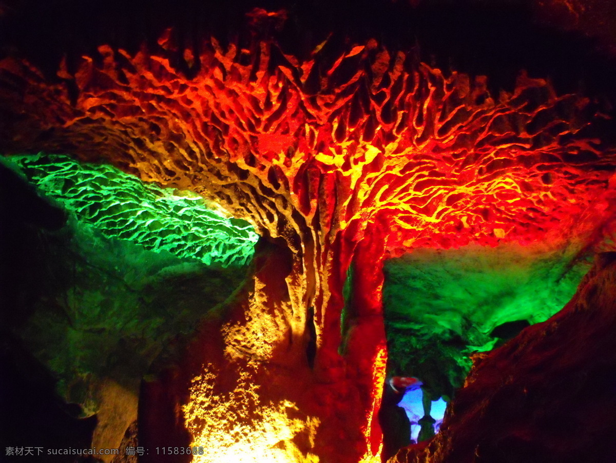 溶洞 蘑菇云 蘑菇 红色灯光 岩溶 奇幻 国内旅游 旅游摄影