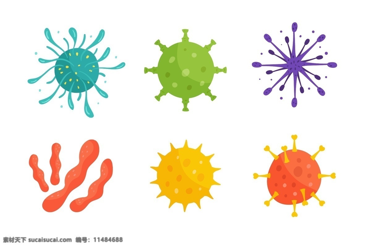 病毒 细菌 防护 防疫 洗手 免疫 消毒杀菌 细胞 医疗医护 ai矢量图 高清图片