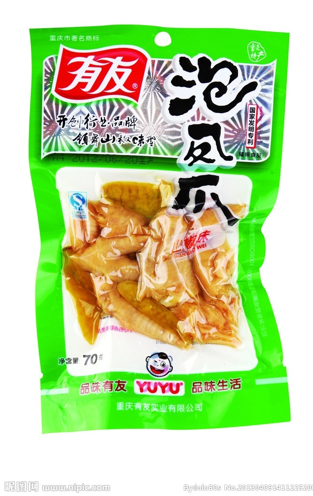 有友 山 椒 泡 凤爪 泡凤爪 山椒泡凤爪 鸡脚 餐饮美食