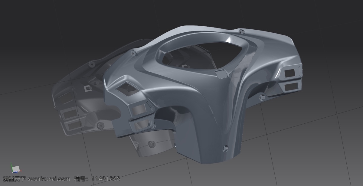 滑板车 把手 盖 汽车 3d模型素材 其他3d模型