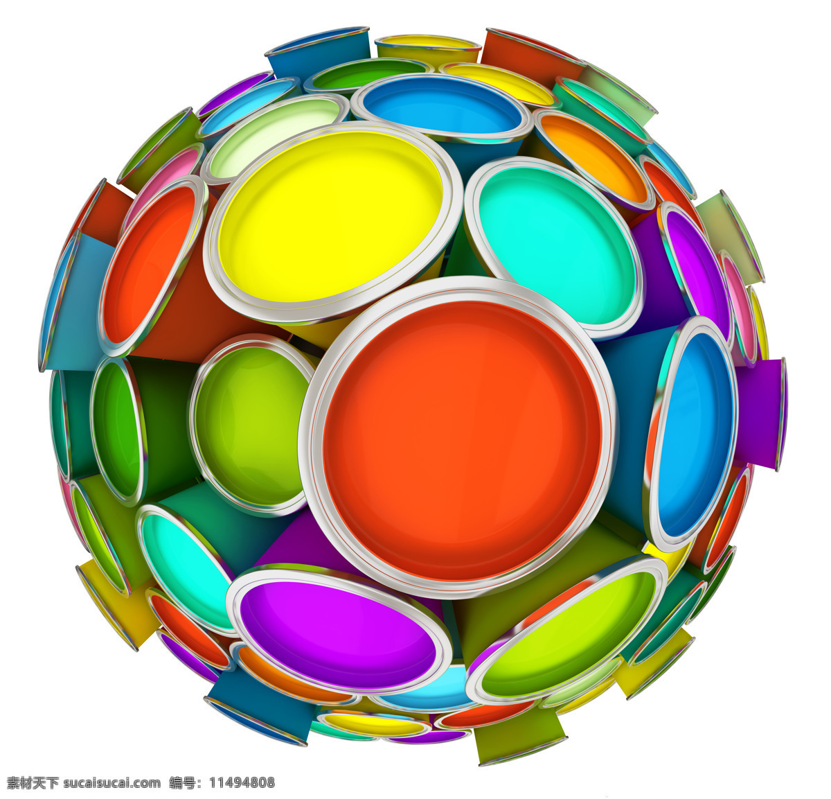 创意 颜料 球体 彩色球体 油漆桶 创意球体 球形 其他类别 现代科技