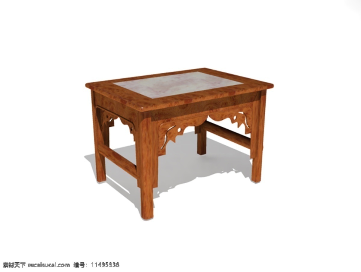 室内 家具 桌子 模型 三维模型 室内家具 园林 建筑装饰 设计素材 3ds 白色