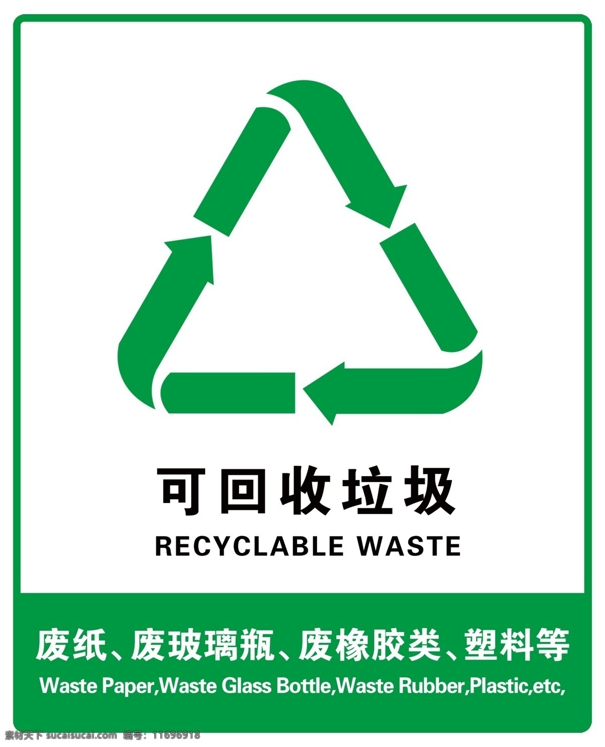 可回收 不可回收 湿垃圾 晾衣区 海报 垃圾桶写真