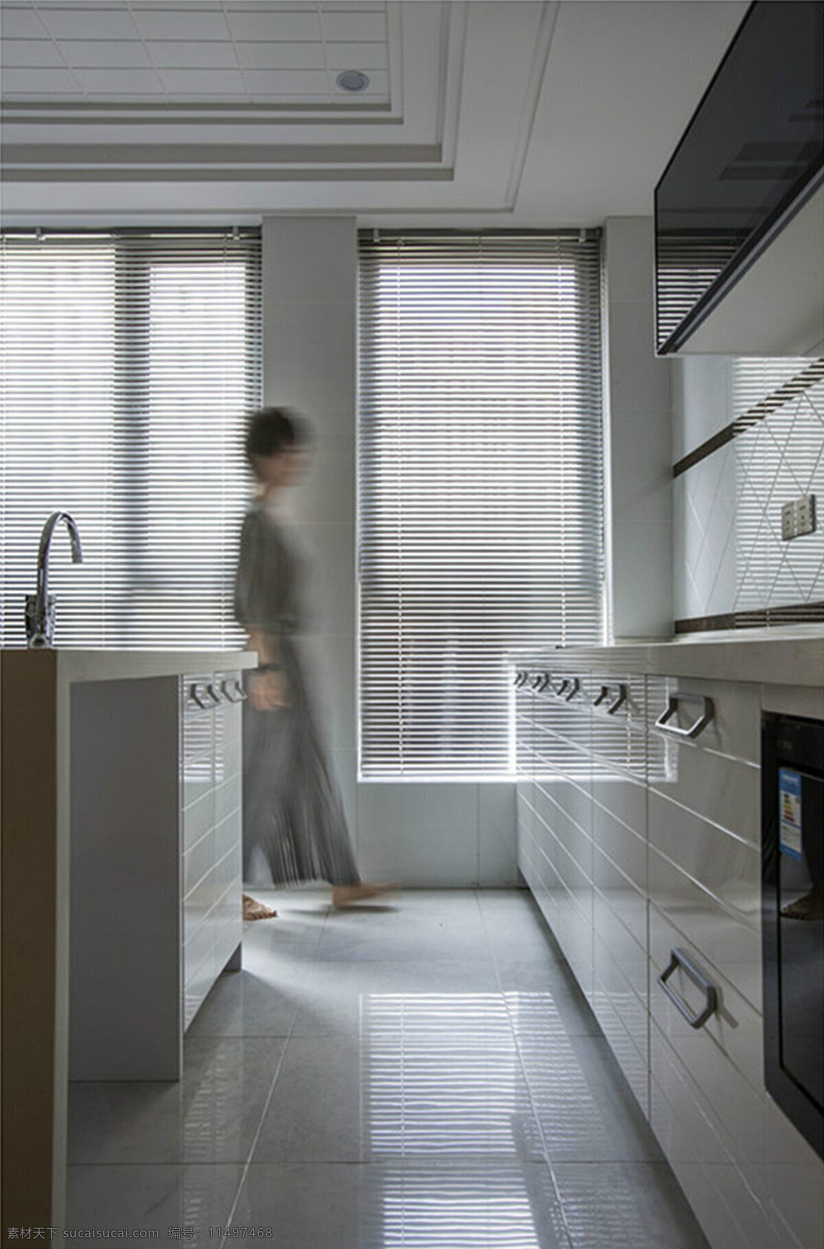 现代 简 欧 风格 厨房 装修 效果图 简欧风格 时尚 简洁 灰色