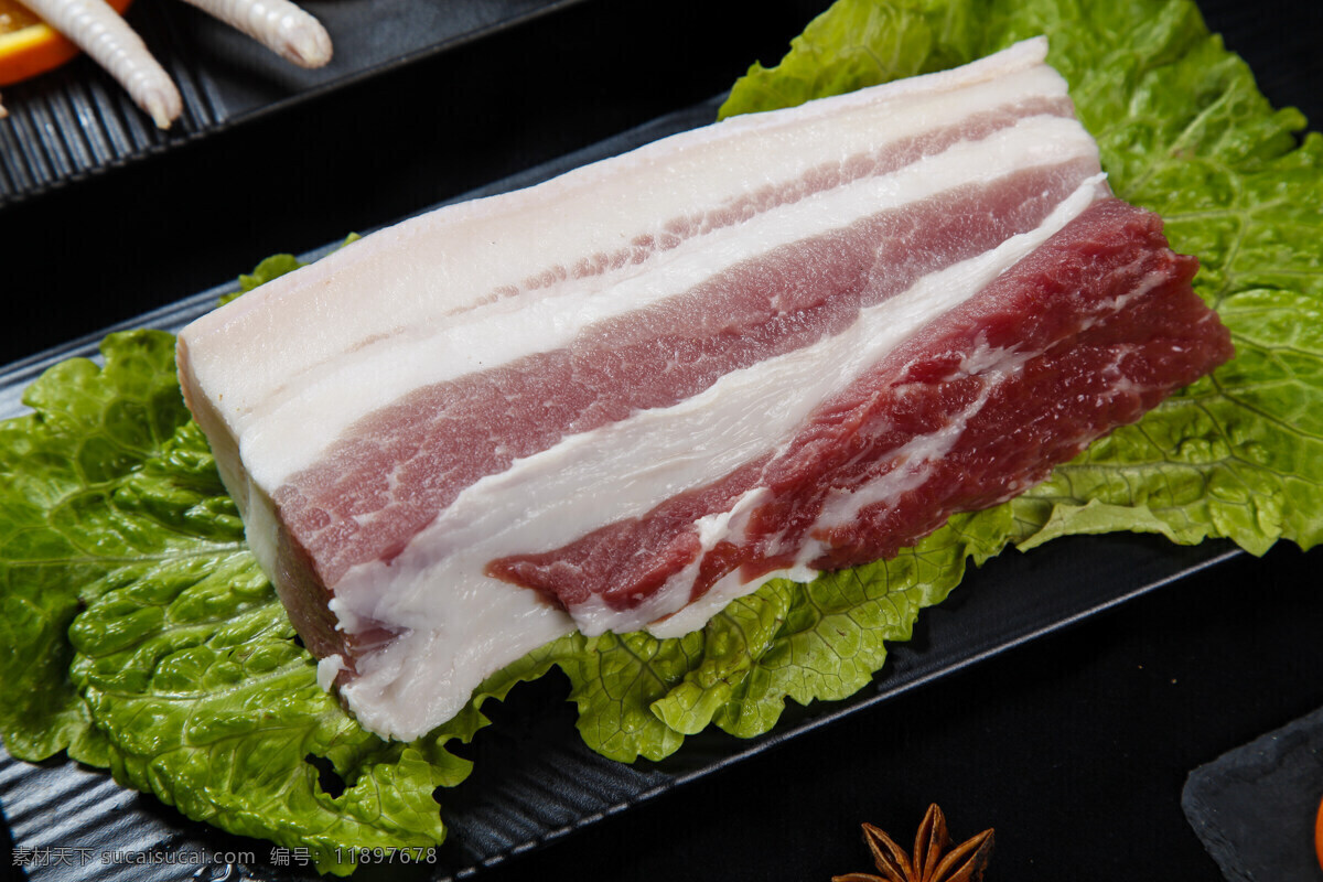 新鲜 五花肉 猪肉 肉类 有机 无公害 营养 食材 肉食 餐饮美食 食物原料