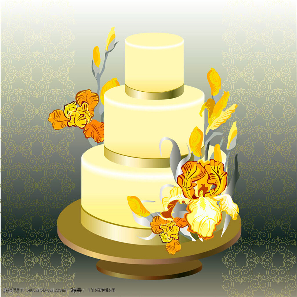 卡通 鲜花 婚礼 蛋糕 卡通鲜花 卡通花朵 婚礼蛋糕 卡通蛋糕 结婚蛋糕 蛋糕美食 餐饮美食 生活百科 矢量素材