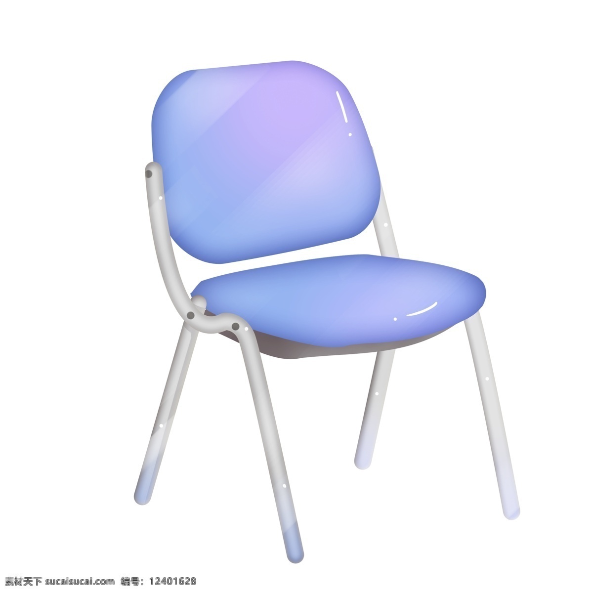 蓝色 椅子 装饰 插画 蓝色的椅子 家具椅子 办公椅子 漂亮的椅子 创意椅子 立体椅子 卡通椅子