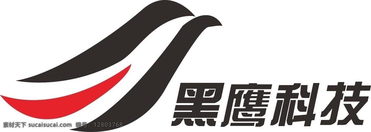 黑鹰科技标志 原创logo 标志 简约 大气 集团标志 公司标志 羽毛