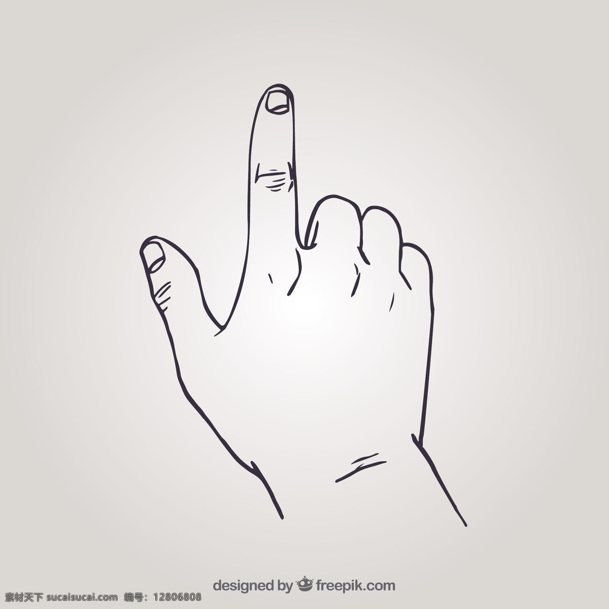 手用手指 一方面 手绘 人力 绘图 指 点 方向 手绘图 信号 绘制手势 粗略的 垂直的指向 定向 白色