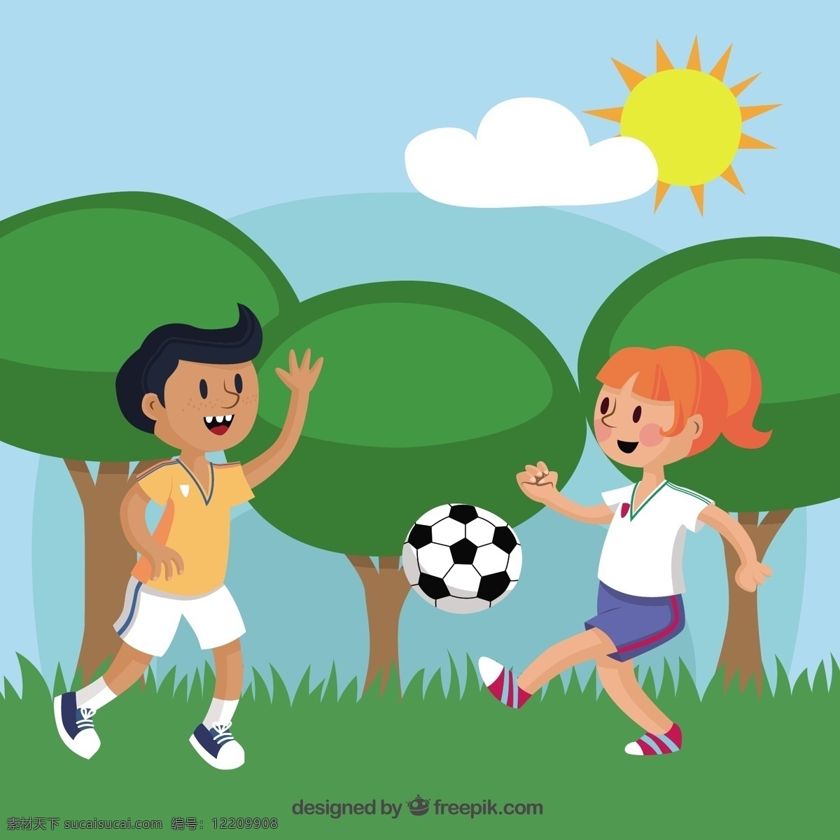 踢足球孩子 孩子们 足球 体育 儿童 团队 插图 运动 电镀 图标 高清 源文件
