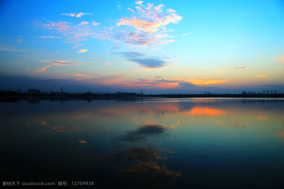 湖北 汤逊湖 日出 风景