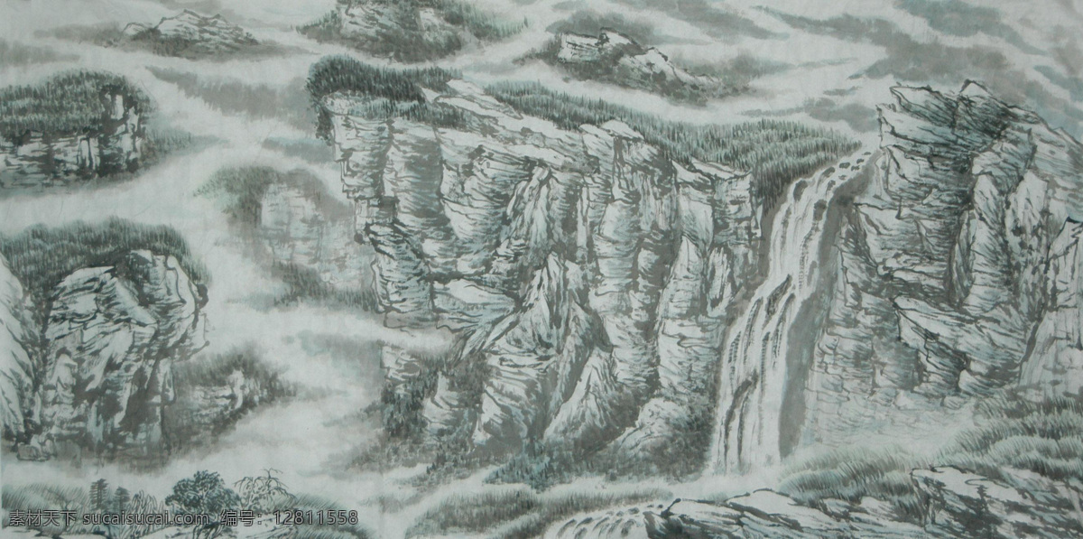 彩墨山水画 风景画 国画 国画山水 山水 模板下载 河流 绘画 绘画书法 设计素材 中国画 山水画 山水国画 写意画 书法 大师作品 写意 写意国画 国画写意 墨迹 水墨画 树木 植物 山峰 山 云雾 奇峰 溪水 瀑布 小河 文化艺术 装饰素材 山水风景画