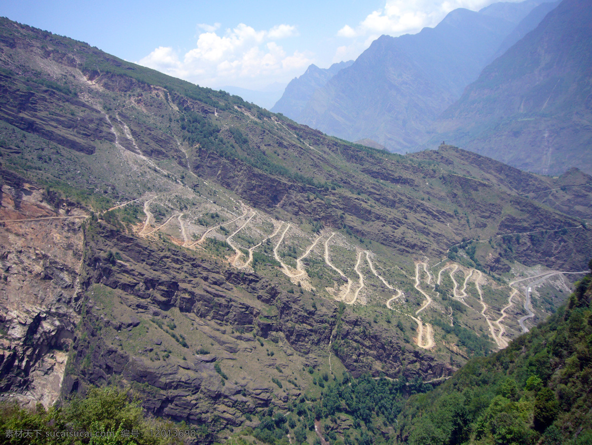 盘山公路 风景 路弯弯 道路 弯路 远山 弯弯曲曲 公路 蓝天 白云 国内旅游 旅游摄影 自然风景 摄影图库