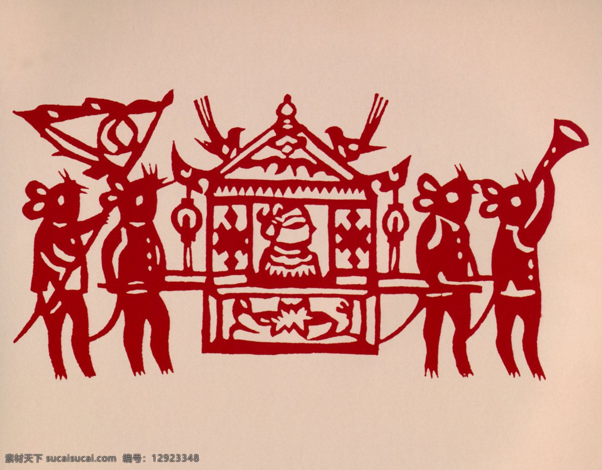 老鼠嫁女 猫鼠 传统素材 中国图案 吉祥图案 传统图案 中国设计 古朴 古老 传统 中国剪纸 剪纸 中国元素 中国风 图案 高清素材 中国的传统 传统文化 文化艺术 中国剪纸素材